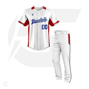 เครื่องแบบเบสบอลกระดุมเต็มชุดพร้อมชุดคำสั่งผสมชุดใส่ได้ทั้งชายและหญิงระบายอากาศได้ดีแห้งเร็ว - Product Image 4