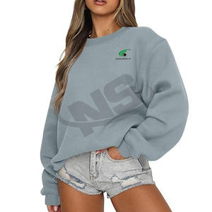 Sweat-shirt pour femme en coton de qualité supérieure, manches longues, pull d'hiver, couleur personnalisée, taille en gros, prix bon marché, streetwear - Product Image 1