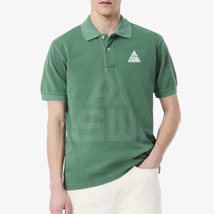 T-shirt à manches courtes en tricot uni pour homme de qualité supérieure avec tissu respirant et à séchage rapide pour un style quotidien - Product Image 1