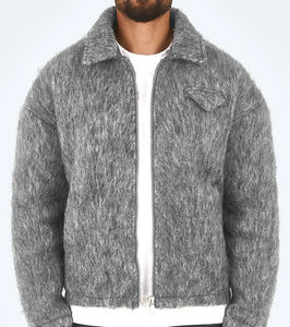 Veste polaire homme 2026 de haute qualité, col montant, élégante, hiver, vente en gros, fabricants sur mesure, coton, travail, grande taille, décontractée - Product Image 2