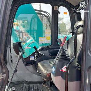 Excavatrice d'occasion Kobelco 125SR, marque japonaise d'origine, 12 tonnes, excavatrice moyenne à chenilles en caoutchouc, équipement - Product Image 3