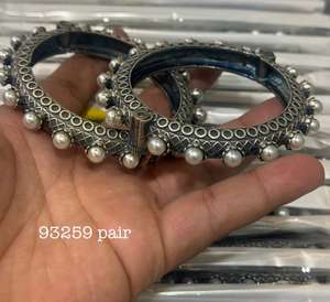 OM 2ชิ้นชุดคอมโบสร้อยข้อมือออกซิไดซ์สีเงินสไตล์เยอรมันสำหรับสตูดิโอแฟชั่น - Product Image 5