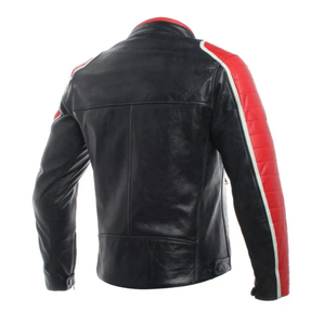 Veste de moto en cuir respirante, imperméable et coupe-vent pour homme, nouvelle collection automne-hiver, manches longues, service OEM - Product Image 3