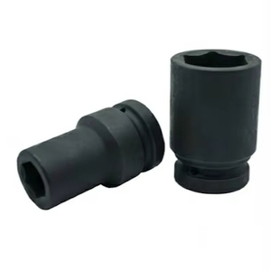 Douille à choc profonde industrielle CR-MO 1 pouce, 6 pans hexagonaux, outil de réparation de camion lourd, OEM (finition phosphate noir), fabriqué à Taïwan - Product Image 1