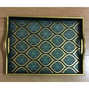 Plateau de service en bois pour présentation d'aliments, fruits, snacks, pizzas – Fournitures pour cafés et restaurants – Plateau décoratif en vente – Support OEM - Product Image 1