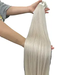 New Design Fashion Russian Hair Extensions Light Color Bulk Human Natural Hair One Piece Highlights Clip Hair