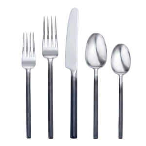 เครื่องเงินโลหะอุปทานจํานวนมากจากอินเดีย Flatware ช้อนส้อมมีดชุดช้อนส้อมสแตนเลสสําหรับจัดเลี้ยงงานแต่งงาน - Product Image 3