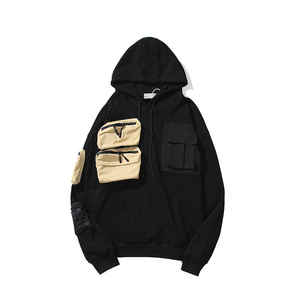 custom <b>Men's</b> Oversized Basic <b>Beige</b> <b>Hoodie</b> 100% Cotton Urban Streetwear Premium Quality for <b>hoodie</b> - Product Image 3