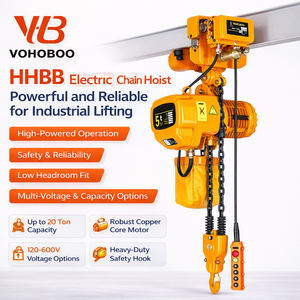 Palans à chaîne électriques HHBB de haute qualité et puissants de 1t, 2t, 3t, 5t, 10t avec une grande capacité pour les applications de levage industrielles par grue - Product Image 1