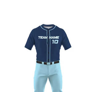 Uniformes de baseball de qualité supérieure, style le plus récent, personnalisés en polyester, uniformes de baseball simples et classiques - Product Image 4
