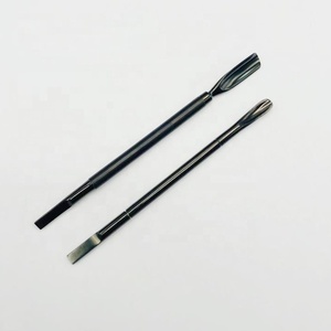 Qualité supérieure 2023 dernière conception Plasma noir acier inoxydable haute qualité Double extrémité pointu cuticule ongles poussoirs - Product Image 2