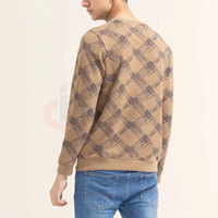 Sweat-shirt à col rond pour homme en polyester et coton, broderie hiver, design uni, ODM OEM, fabricant en gros, faible MOQ
