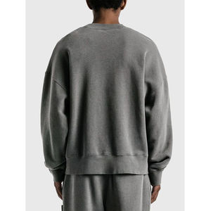 2025 hommes lavage à l'acide poids lourd sweat pantalons de survêtement ensemble décontracté vêtements de sport survêtement hiver éponge tissu imprimé pour - Product Image 4