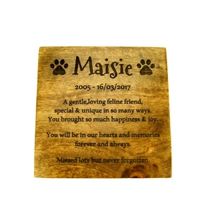 Urna de madera para mascotas para cenizas, caja para perros y gatos, ataúd de cremación personalizado, grabado a medida, pequeño, mediano y grande - Product Image 1