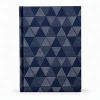 Carnet géométrique triangulaire indigo, impression personnalisée, bloc-notes professionnel en gros