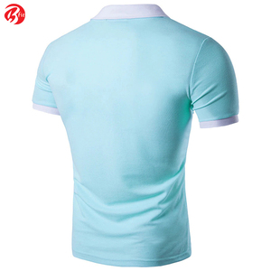 Polos de manga corta transpirables de talla grande con cuello vuelto para hombre, polos de tela de algodón de buena calidad - Product Image 6