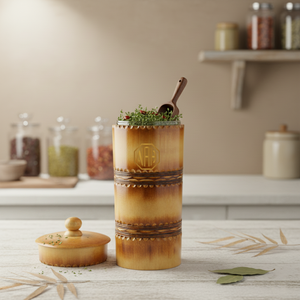 Frasco de Almacenamiento de Bambú Natural Hecho a Mano, Diseño Hermético para Despensa de Cocina, para Suministro a Granel de Especias, Exportador Directo de Fábrica - Product Image 6