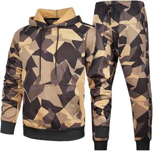 100% coton vêtements de sport entraînement et Jogging vêtements thermique 2 pièces pantalons de survêtement survêtement ensembles hiver polaire vêtements homme costumes 2024 - Product Image 1