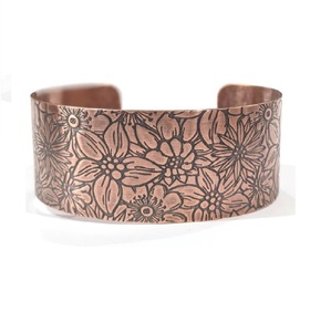 2025 New Year <b>Copper</b> Charm Bracelets Colorful Indian Handcrafted Natural Flower Design Bracelet <b>Copper</b> Jewelry for Women - Product Image 4