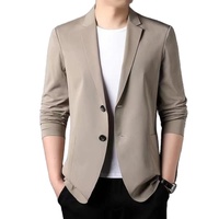Blazer décontracté pour femmes, été, fin, léger, en laine, veste de costume, respirant, anti-froissement, bouton unique, uni, formel, pour le bureau