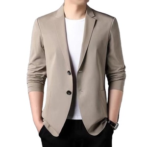 Chaqueta de Traje Ligera de Lana para Mujer, Estilo Casual de Verano, Transpirable, Antiarrugas, con un Solo Botón, Color Sólido, Formal, para Oficina - Product Image 4