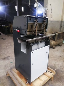 Qike TD-202 <span class=keywords><strong>machine</strong></span> à fabriquer des agrafes à double tête plate et à fil de selle à vitesse réglable - Product Image 3