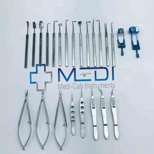 Juego de instrumentos de microcirugía oftálmica de estrabismo de alta precisión, fuente de alimentación Manual de acero inoxidable, herramientas de cirugía ocular certificadas - Product Image 1