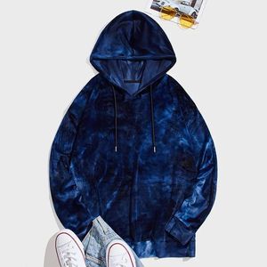 2025 Latest Custom Blank Velvet <b>Velour</b> Pullover High Quality Men Plain Dyed Digital Printing <b>Hoodies</b> Wholesale for Autumn Season - Product Image 3