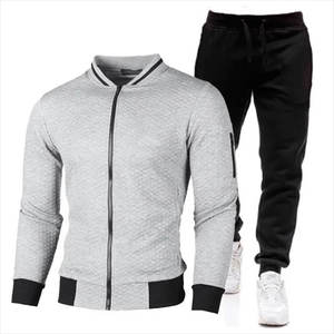 Conjunto Deportivo de Invierno para Hombre, Corte Ajustado, Secado Rápido, Logotipo Personalizado, Diseño de Alta Gama, 100% Algodón, Transpirable, Ecológico, Elástico en Cuatro Direcciones - Product Image 2