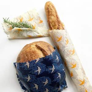 Envolturas de alimentos reutilizables Cera de abejas Surtido Paquete de 9 Reutilizables Plástico Libre Cera de abejas Envoltura de alimentos Cera de abejas Paño fresco ÁNGULO - Product Image 3