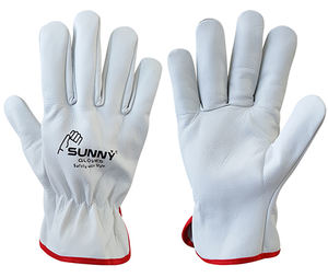 Precio de fábrica Guantes de seguridad para el trabajo de cuero de vaca para hombres Guantes de seguridad para conductores de construcción industrial - Product Image 1