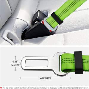 2 in 1 verstellbare elastische Bungee-Rückhaltes chnur Hund Auto Sicherheits gurt Leinen geschirr sichert 360-Grad-Drehgelenk an Kopfstütze für Auto - Product Image 4