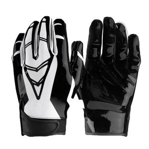 Guantes de Fútbol Americano Profesionales de Nuevo Diseño 2025, Cuero de Alta Calidad, Absorben la Humedad, Resistentes al Viento, Correa Ajustable, Venta al por Mayor - Product Image 1