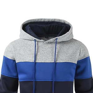 Hombres novedad <span class=keywords><strong>Color</strong></span> bloque pulóver estilo Casual manga larga con capucha en diferentes diseños más nuevo <span class=keywords><strong>Color</strong></span> sólido con capucha pulóver sudaderas con capucha - Product Image 4