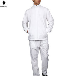 ชุดวอร์มวอร์มลำลอง2ชิ้นแนววินเทจของผู้ชายชุดวอร์มแบบยืดหยุ่นเอวแบนสไตล์ด้านหน้าสำหรับกลางแจ้ง - Product Image 1