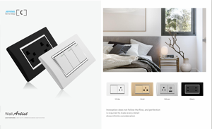 Hot bán 2 gang 118 Loại chuyển đổi chúng tôi Mỹ tiêu chuẩn interruptor de pared điện tường chuyển đổi - Product Image 3