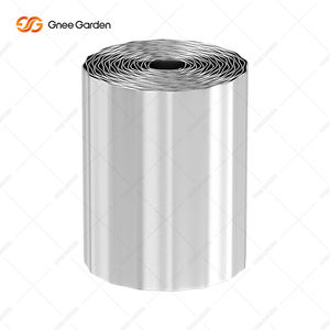 Valla decorativa de acero laminado en frío plateada de 12'*10' para jardín, barrera para animales sin necesidad de excavación, borde arqueado para macizos de flores - Product Image 3