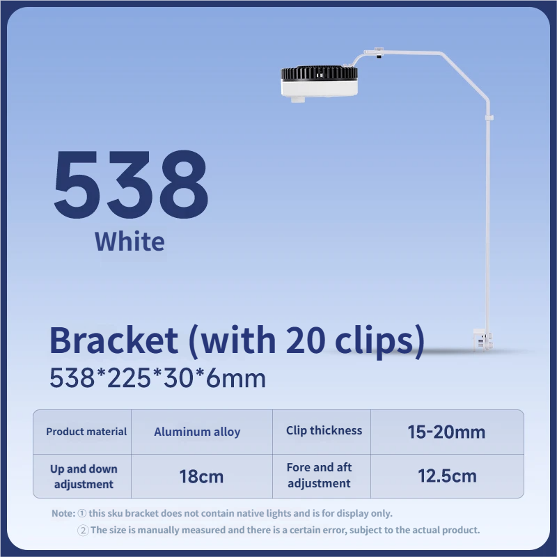 blanco (soporte 538 para vidrio de 15-20 mm)