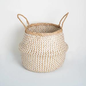 Cheap Price Natural Round Seagrass Stackable Storage Baskets for Kitchen Bathroom Toys Laundry Bags & <b>Shoes</b> - Product Image 3