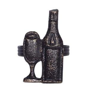 Anneau de serviette en forme de bouteille fabriqué à la main, anneau de serviette décoratif de noël - Product Image 4