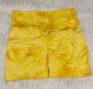 Pantalones cortos de gimnasio personalizados de alta elasticidad para mujer, mallas de Yoga de cintura alta de secado rápido, cómodos, transpirables, patrón sólido - Product Image 4