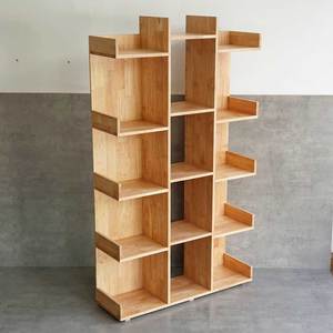 ชั้นวางหนังสือไม้ยางพารา 5 ชั้น รุ่น KS68208 ขนาด 100x30x170 ซม. สำหรับห้องนั่งเล่น สำนักงาน ห้องเด็ก แบบตั้งพื้น ติดตั้งง่าย - Product Image 5