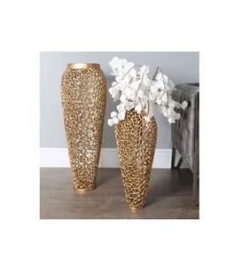 Ensemble de 3 vases à fleurs en laiton/fer écologiques pour la maison, mariage, décoration de table créative, grand vase - Product Image 2