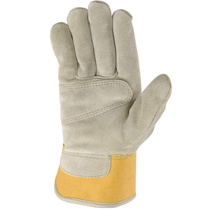 Gants de sécurité de travail en cuir véritable de vache, résistants à l'eau et aux coupures, pour les travaux de jardinage, fabriqués au Pakistan - Product Image 2