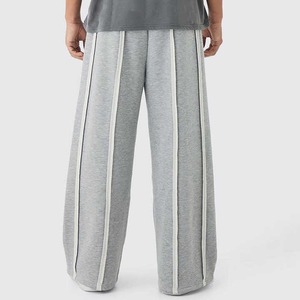 Pantalon de survêtement sur mesure pour hommes 100% coton French Terry Street Wear Baggy All Stripes Logo brodé Mid Waist Washed Canvas - Product Image 5