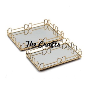 Plateau de vanité de décoration de vaisselle à la maison pour l'organisateur de stockage plateau de vanité de bijoux de taille et de forme personnalisées - Product Image 1