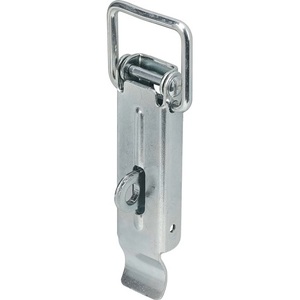 Vormann DIN 3133 Toggle Latch 110mm Height 37mm Width Steel Bike <b>Lock</b> Blue Zinc-Plated with Sealing Option - Product Image 1