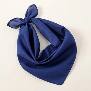 Wholesale Black Silk Square Scarf Solid Color 12mm Satin Scarf Women Printed Floral Silk Luxury Designer Square Satin Silk Scarf - Product Image 3