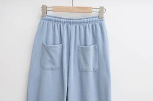 กางเกงลำลองเอวสูงมีเชือกเอวสูง2024แฟชั่นใหม่สำหรับผู้หญิงกางเกงผู้หญิงมีกระเป๋าแนวย้อนยุคสุดชิค - Product Image 5