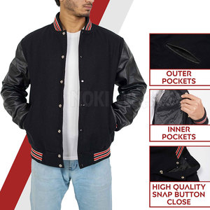 Veste de baseball sur mesure, nouveau design, meilleur prix, veste de baseball pour adulte - Product Image 4